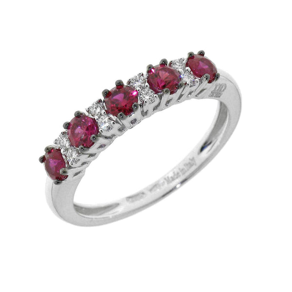 Anello Davite & Delucchi - Veretta di Rubini e Diamanti - AA030180RB