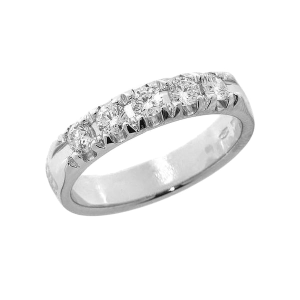 Anello Davite & Delucchi - Veretta 5 Diamanti