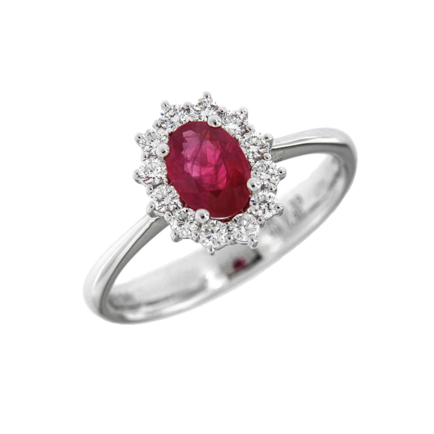 Anello Davite & Delucchi - Rosetta con Rubino e Diamanti - AA031600RB
