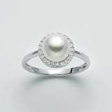 Anello Nimei - Perla Akoya e Diamanti - PLI1626
