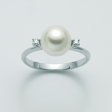 Anello Nimei - Perla Akoya e Diamanti - PLI1565