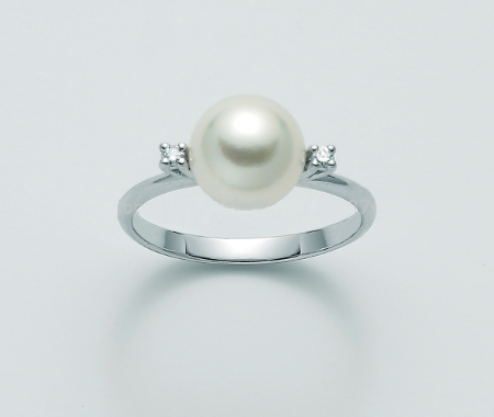 Anello Nimei - Perla Akoya e Diamanti - PLI1565