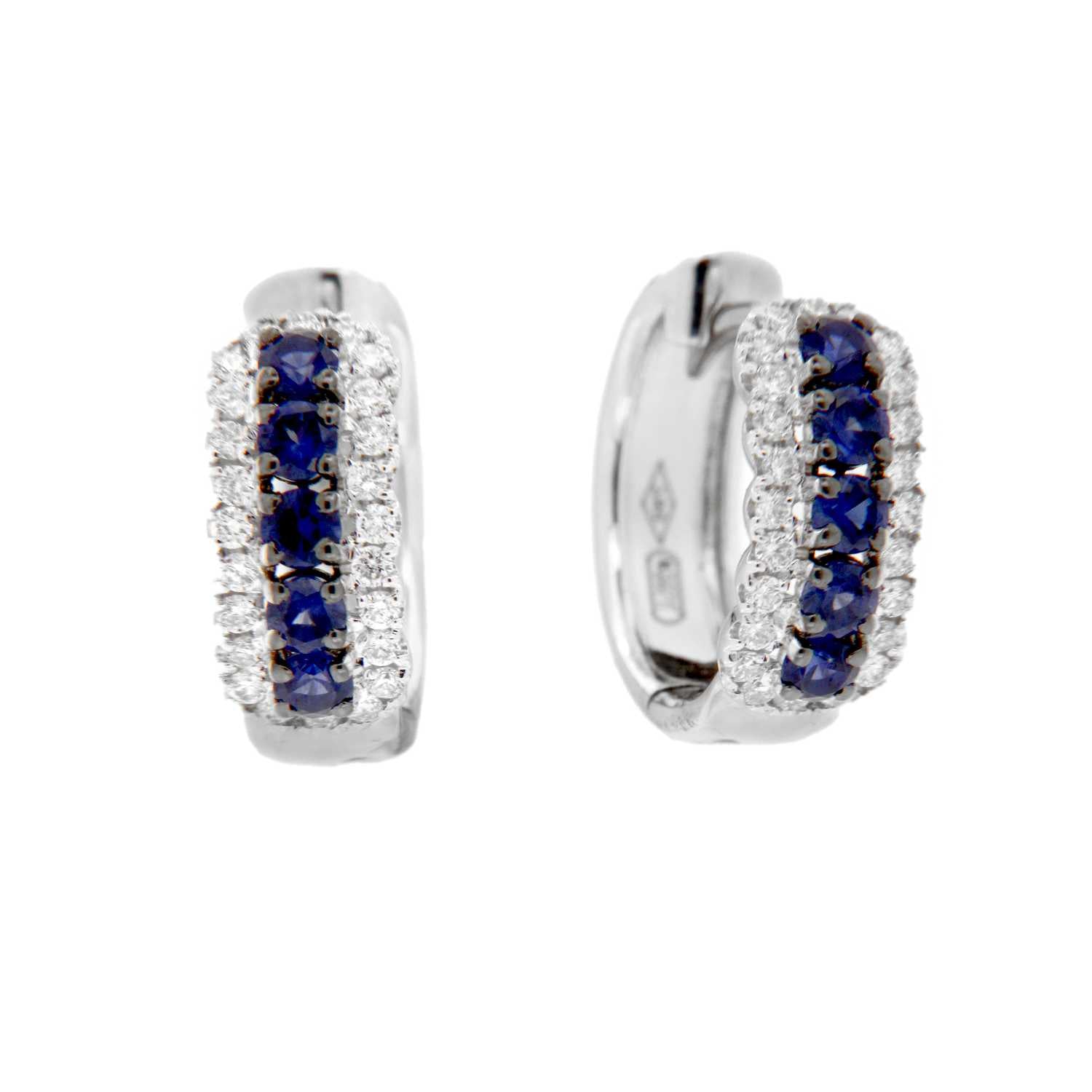 Orecchini Davite & Delucchi - Boccoli Zaffiri e Diamanti - BB009311ZF