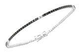 Bracciale Davite & Delucchi - Tennis Diamanti Bianchi e Neri 0.90ct