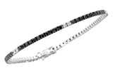 Bracciale Davite & Delucchi - Tennis Diamanti Bianchi e Neri 2.15ct