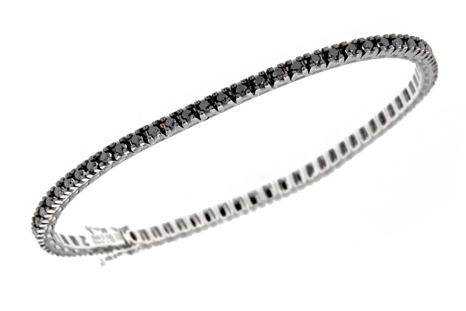 Bracciale Davite & Delucchi - Tennis Diamanti Neri 2.75ct