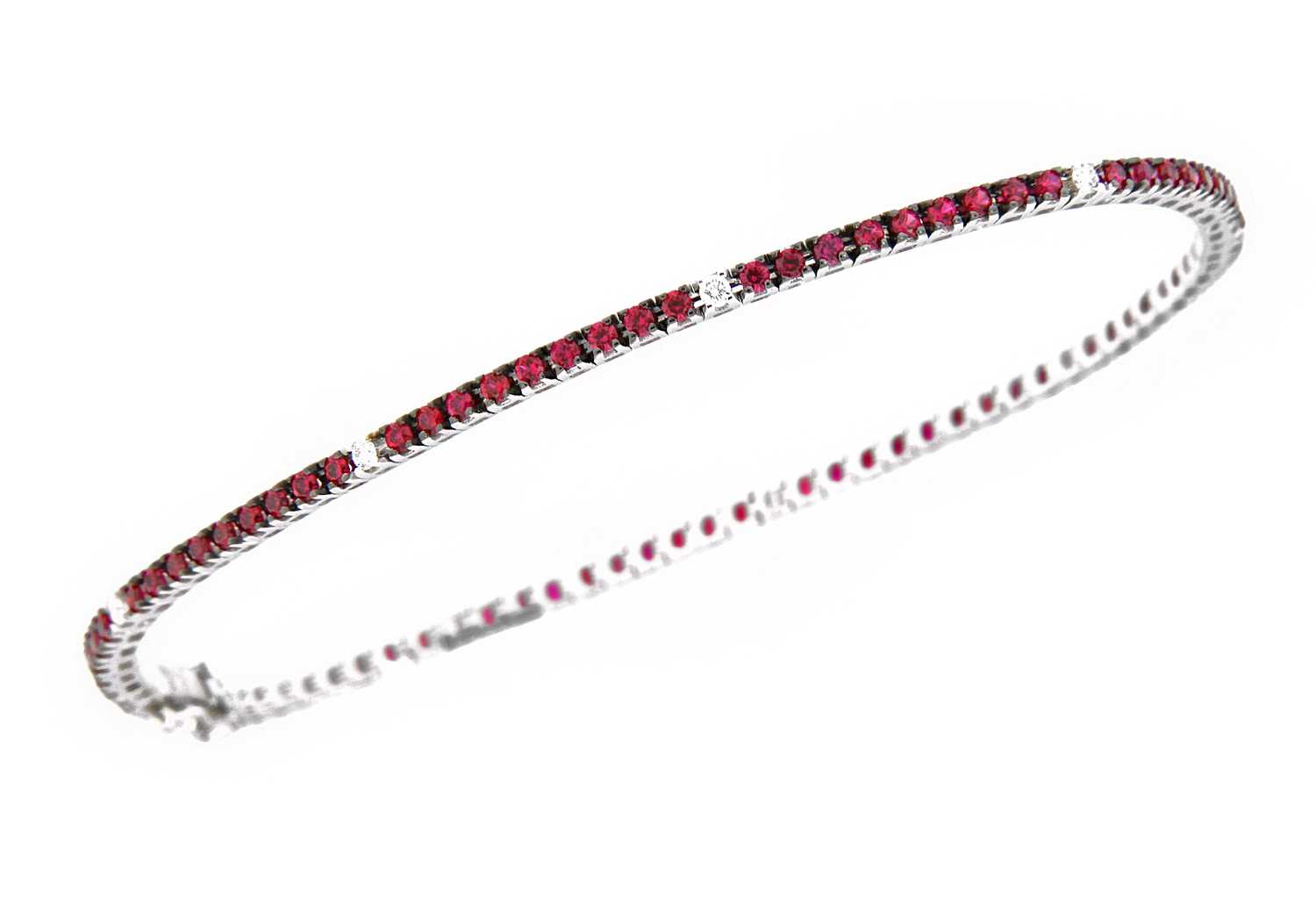 Bracciale Davite & Delucchi - Tennis di Rubini e Diamanti