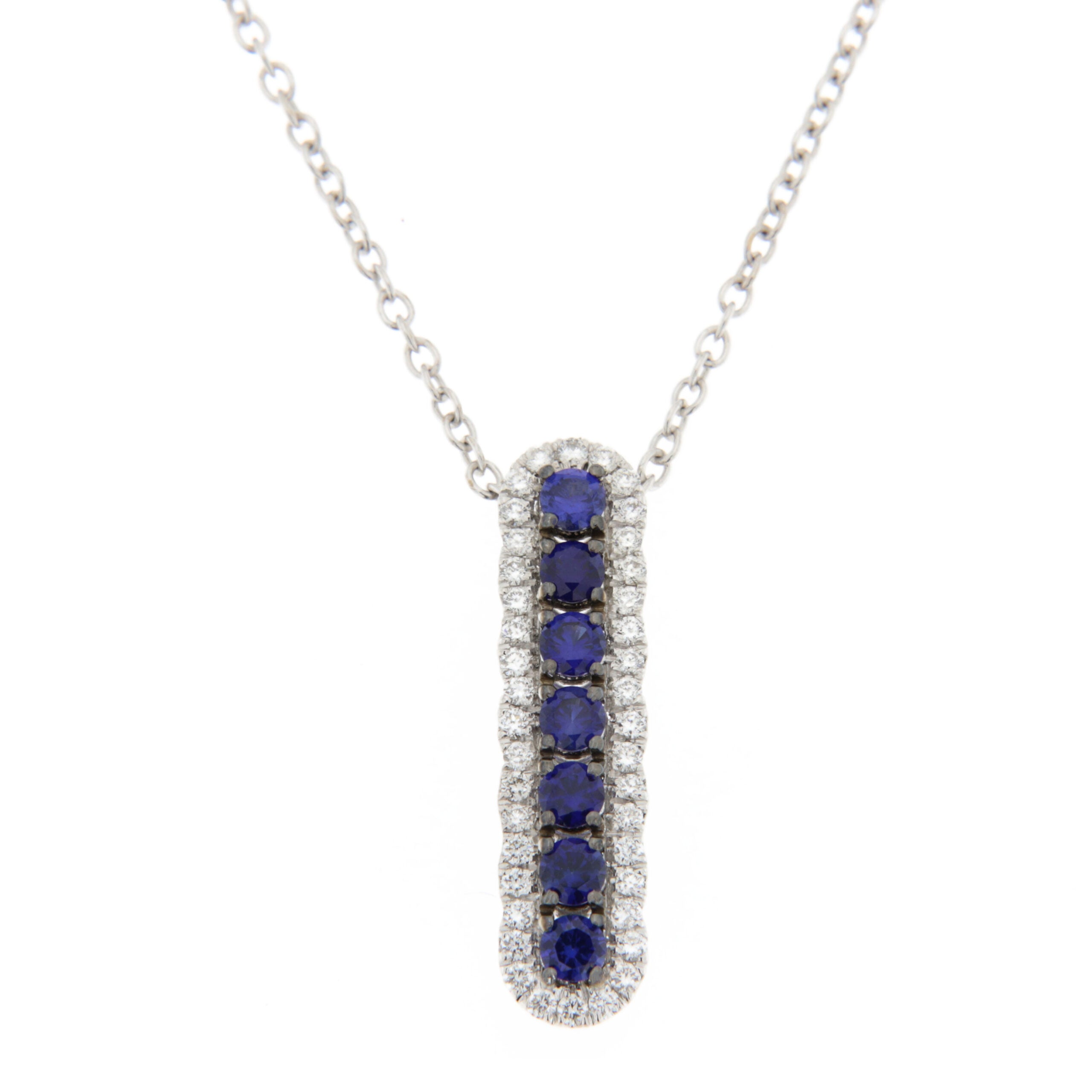 Collana Davite & Delucchi con Zaffiri e Diamanti