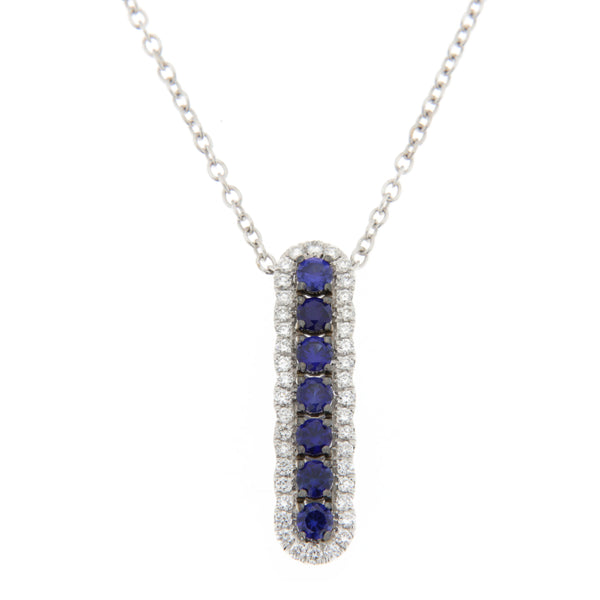 Collana Davite & Delucchi con Zaffiri e Diamanti