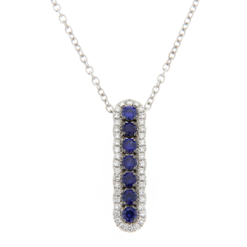 Collana Davite & Delucchi con Zaffiri e Diamanti