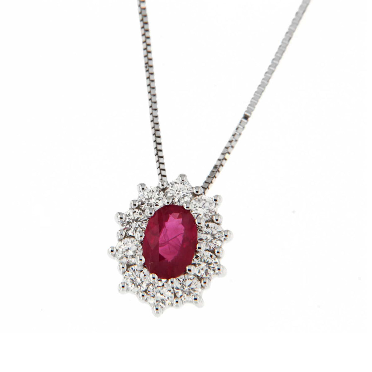Collana Davite & Delucchi - Rosetta Rubino e Diamanti - CLN009401RB