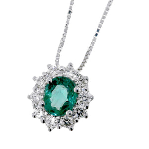 Collana Davite & Delucchi - Rosetta Smeraldo e Diamanti - CLN010908SM3
