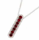 Collana Davite & Delucchi con Rubini e Diamanti - CLN011624RB