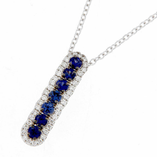 Collana Davite & Delucchi con Zaffiri e Diamanti