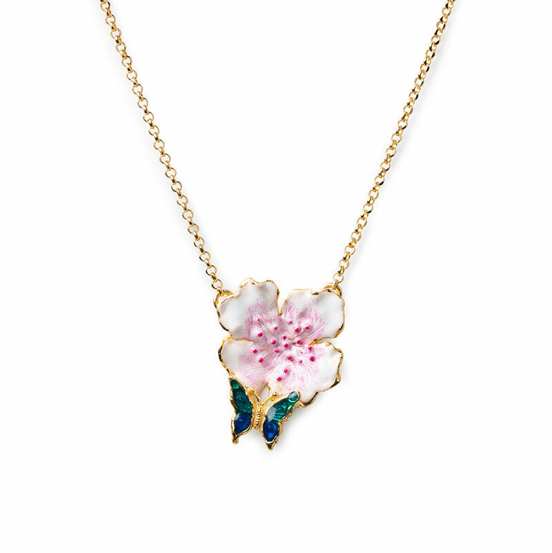 Collana Isola Bella - Farfalla fiore di pesco - 20001166