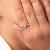 Anello Disney - Stitch in argento indossato
