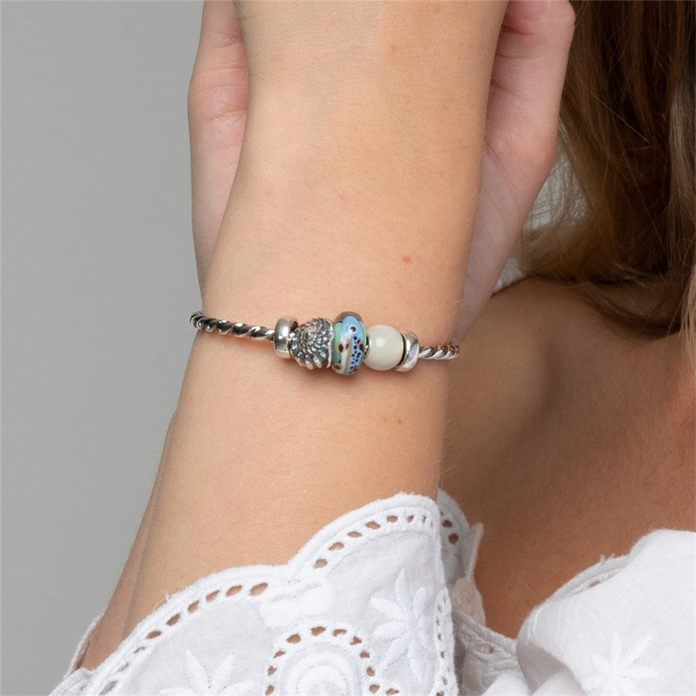 Bangle a Spirale in Argento - indossato