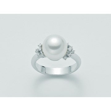 Anello Nimei - Perla e Diamanti - PLI1030A