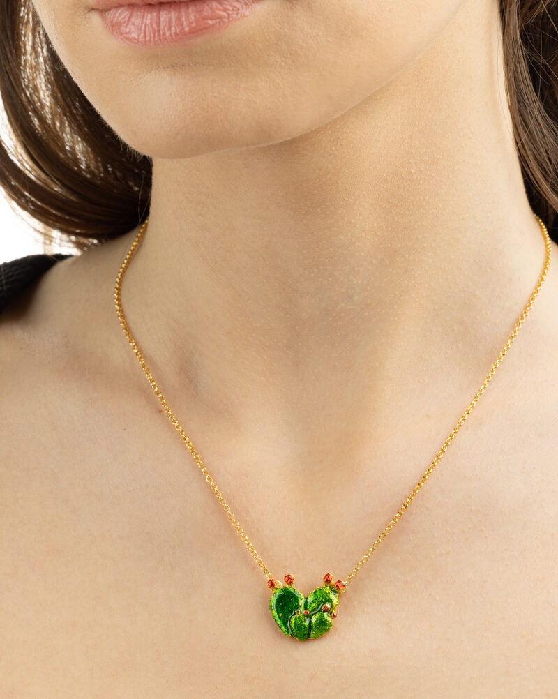 Collana Isola Bella - Pala Fico D'India - indossata