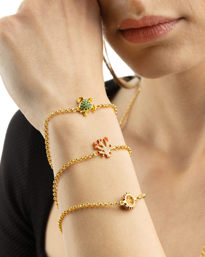 Bracciale Rolò Riccio Aculei Lapilli - indossato