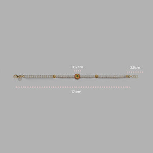 Bracciale Perle Mini Ruota - misure