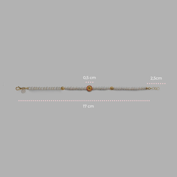 Bracciale Perle Mini Ruota - misure