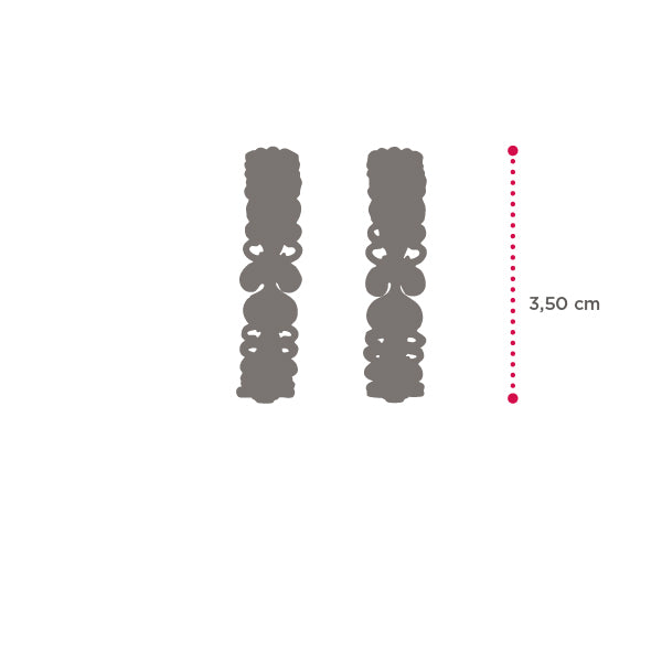 Orecchini Boccole Rosone Grandi - misure