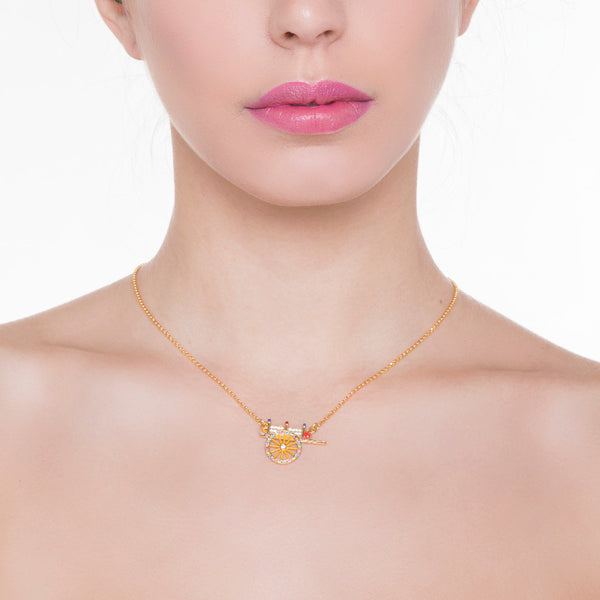 Collana Isola Bella - Lapilli - Carretto - indossato