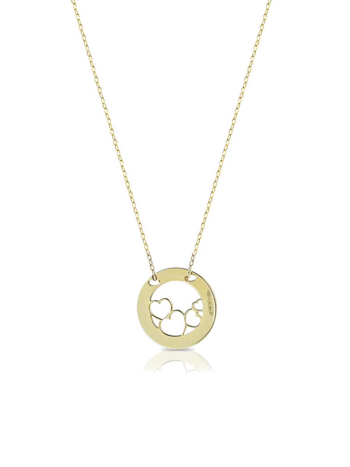 Collana My Charm - Mini Lux - Cerchio con Quattro Cuori - NC08