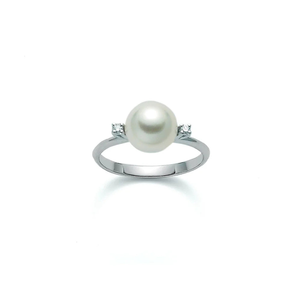 Anello Nimei - Perla Akoya e Diamanti - PLI1566