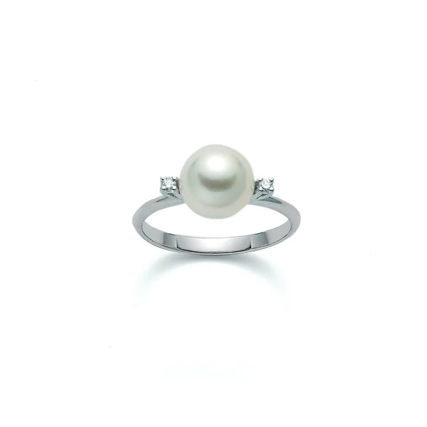 Anello Nimei - Perla Akoya e Diamanti - PLI1566