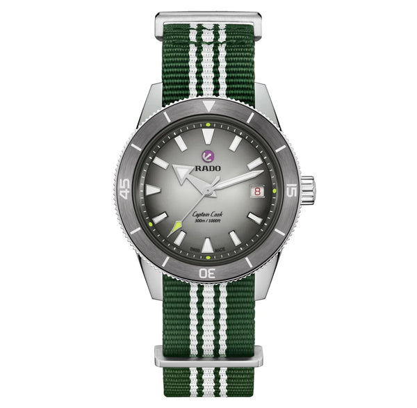 Orologio Rado - Captain Cook X Tennis Limited Edition - R32222108 nato verde