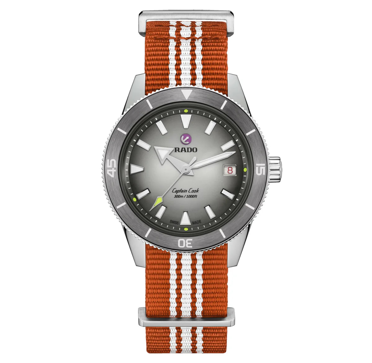 Orologio Rado - Captain Cook X Tennis Limited Edition - R32222108 nato arancione