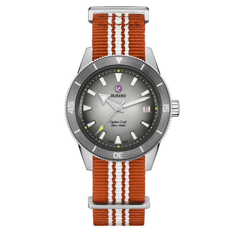 Orologio Rado - Captain Cook X Tennis Limited Edition - R32222108 nato arancione