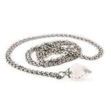 Collana d'Argento con Quarzo Rosa 100 cm