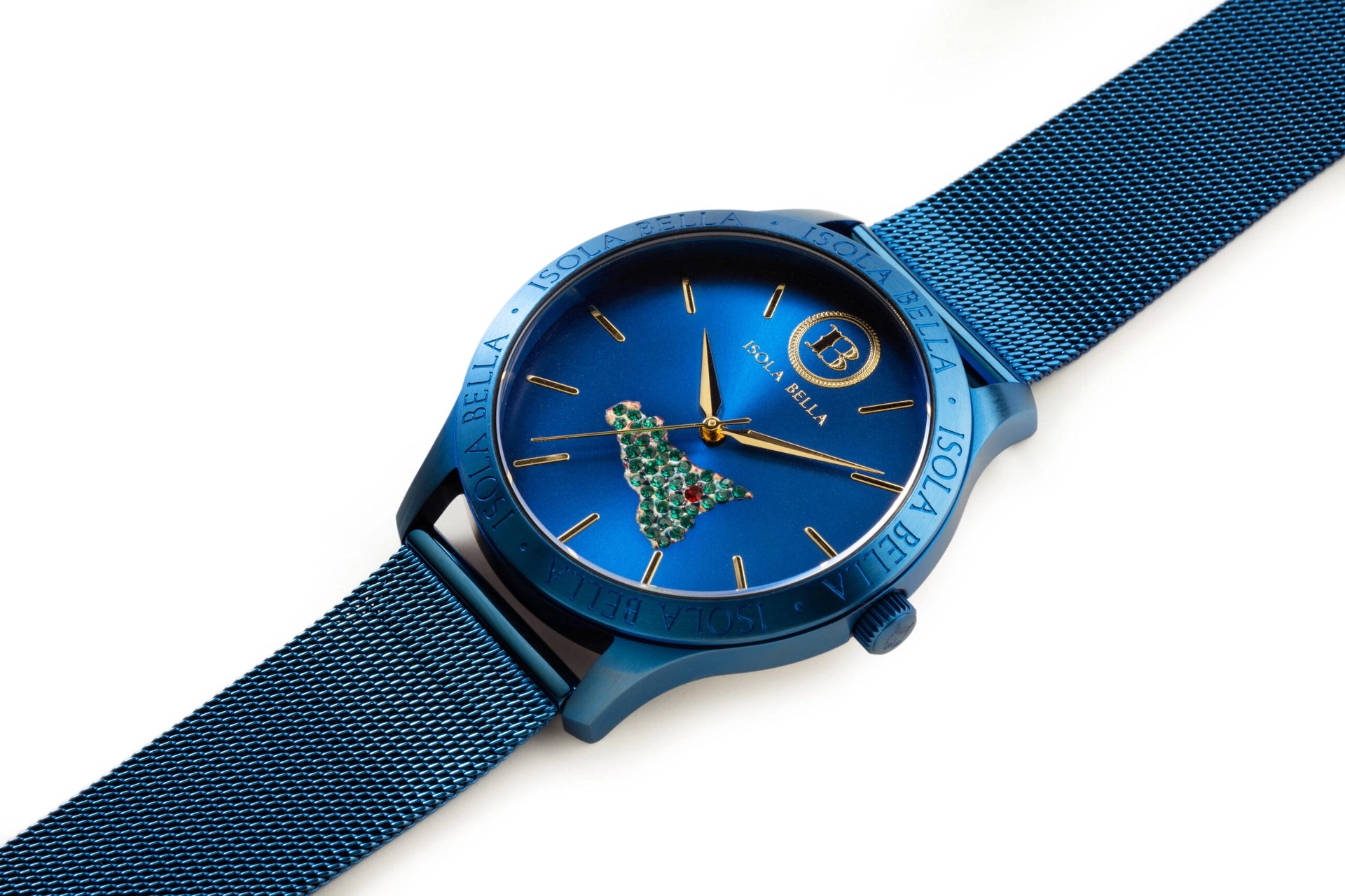 Orologio Mini Sicilia Total Blu