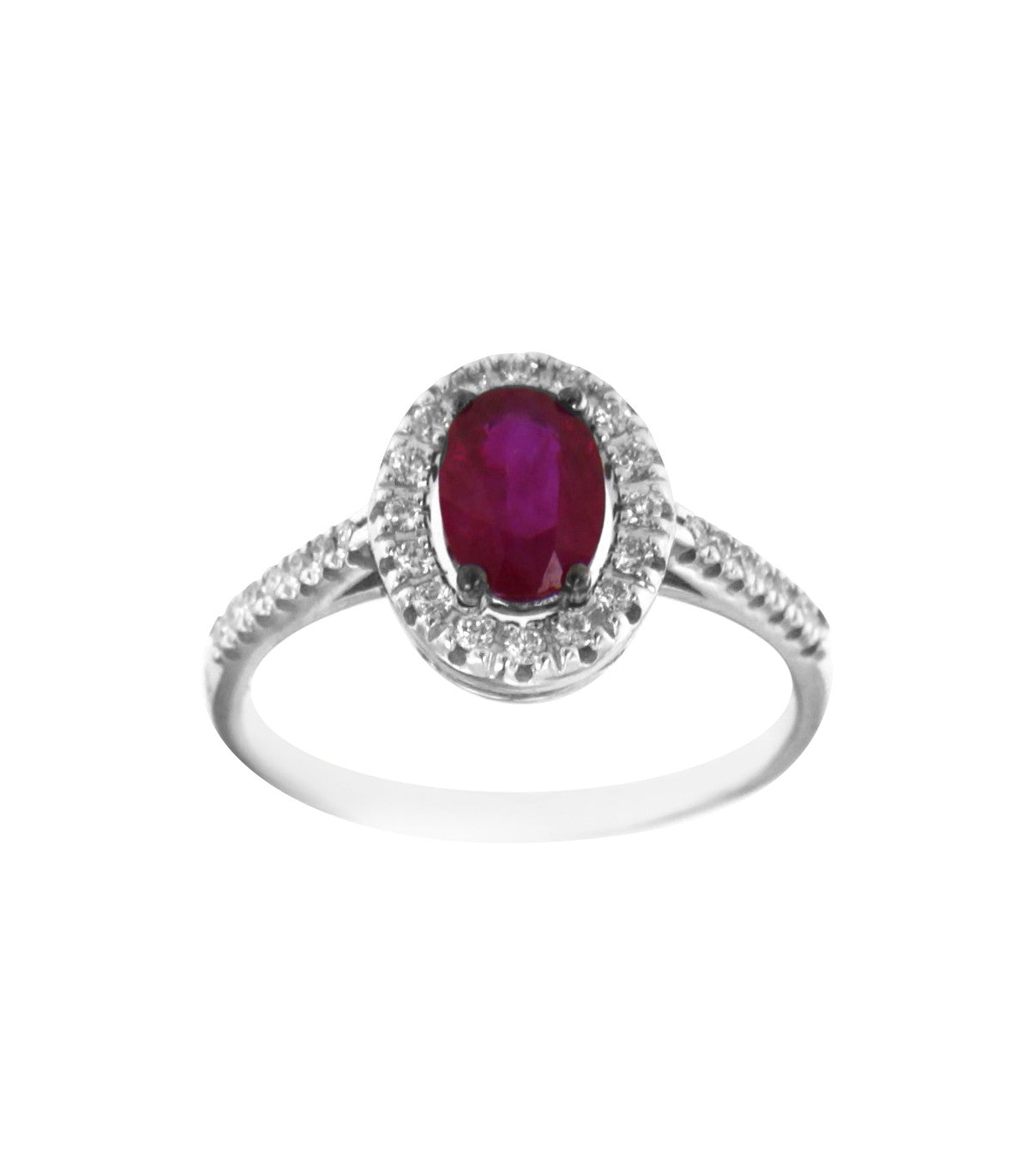 Anello Davite & Delucchi con Rubino e Diamanti