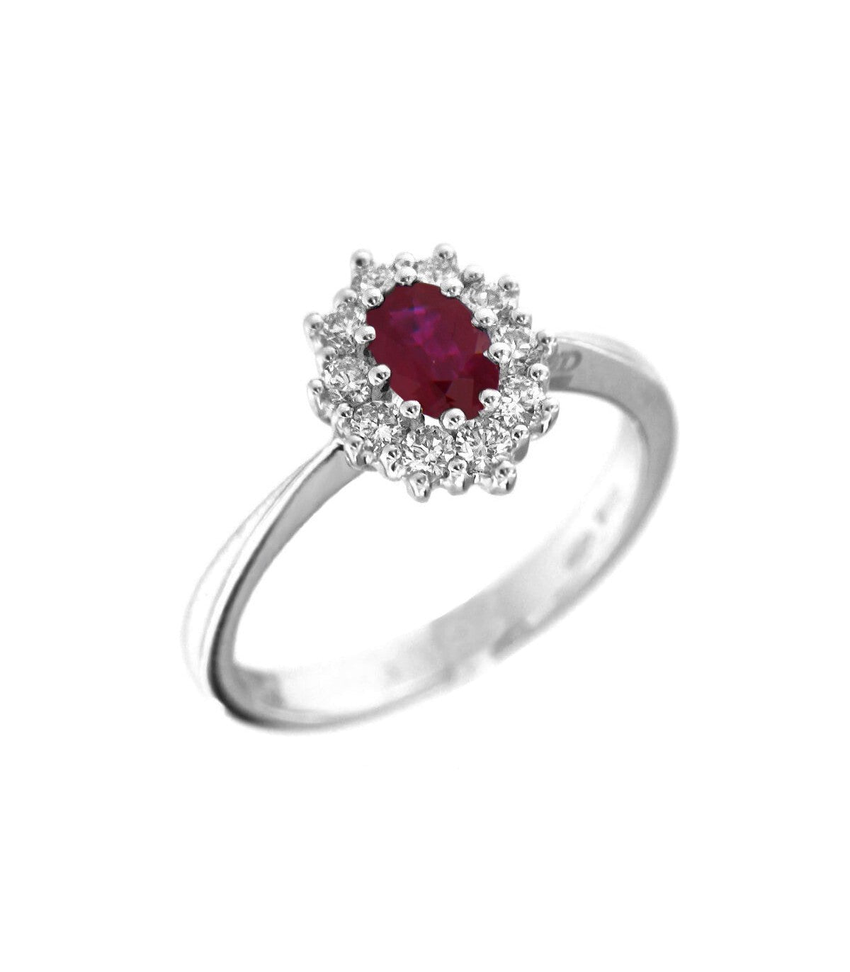 Anello Davite & Delucchi con Rubino e Diamanti - AA028998RB
