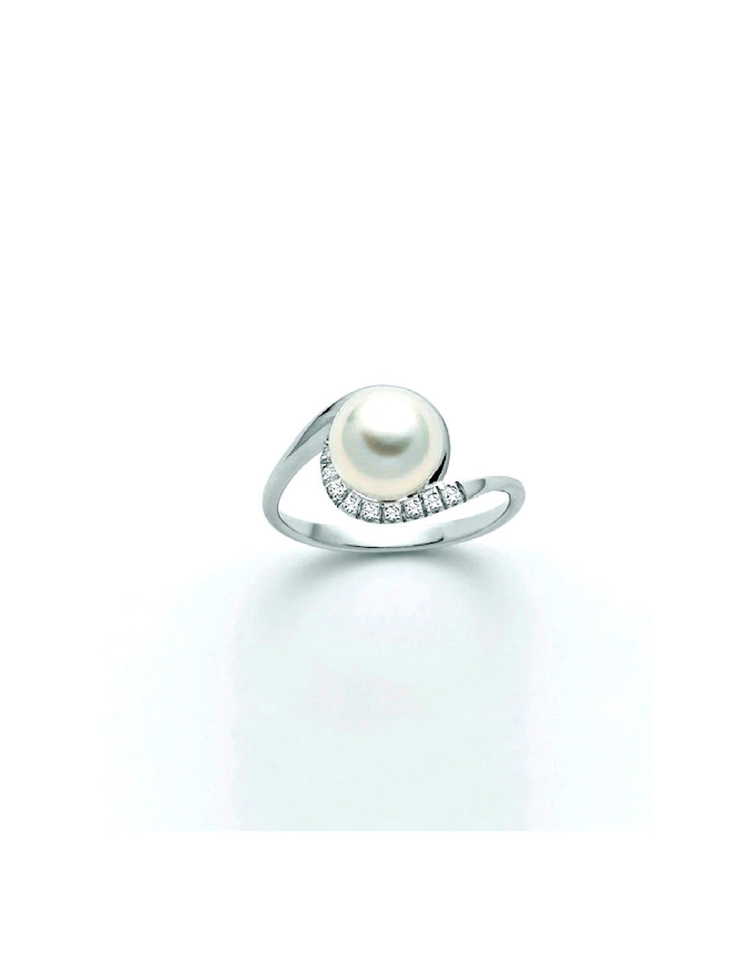 Anello Nimei - Perla Akoya e Diamanti - PLI1589