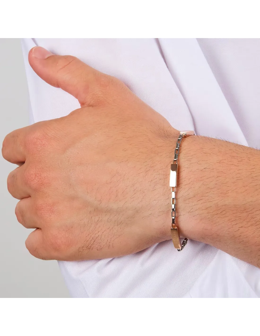 Bracciale Trussardi - T-Steel - TJAXV36 indossato