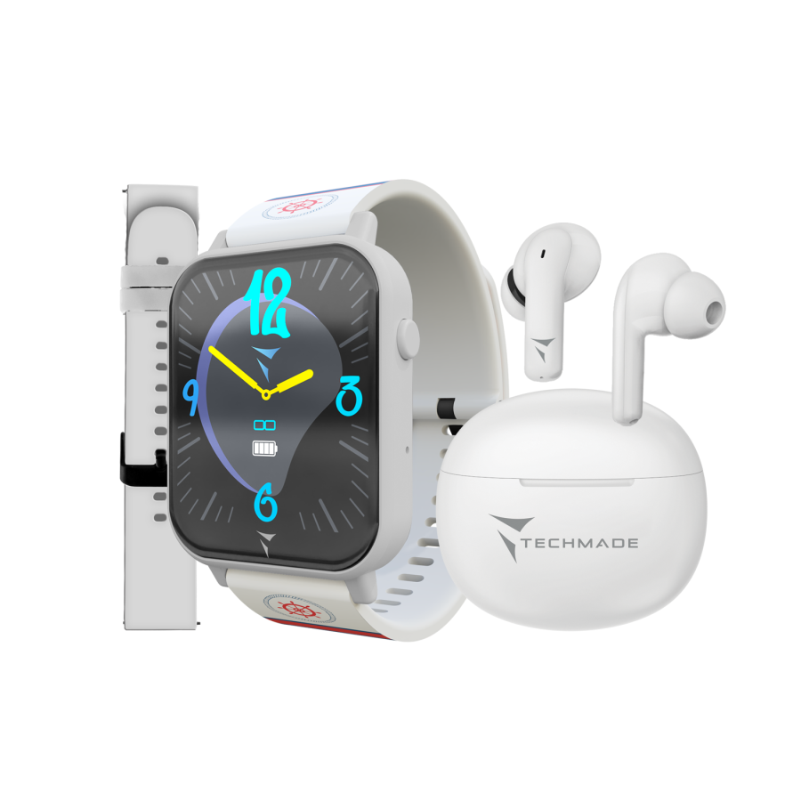 Smartwatch Techmade - DREAMER - Bundle Pack - Colore Bianco