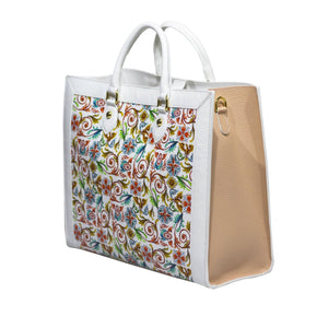 Shopping Bag Busy Ammia - Scaramanzia - Bianca e Cipria