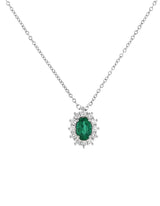 Collana Davite & Delucchi con Smeraldo e Diamanti - CLN011759SM