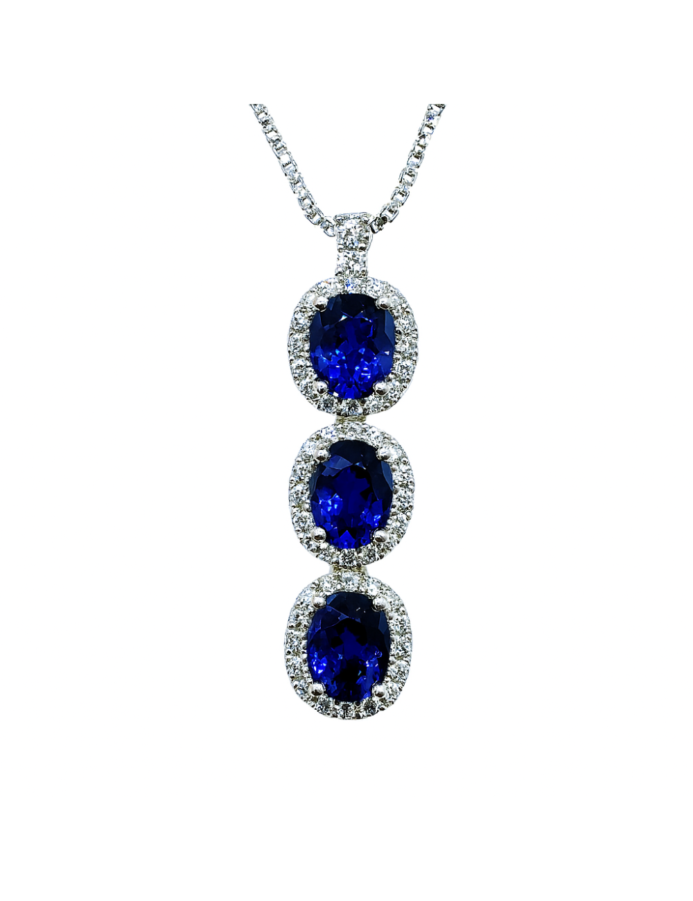 Collana Davite & Delucchi con Zaffiri e Diamanti - CLN0103451S