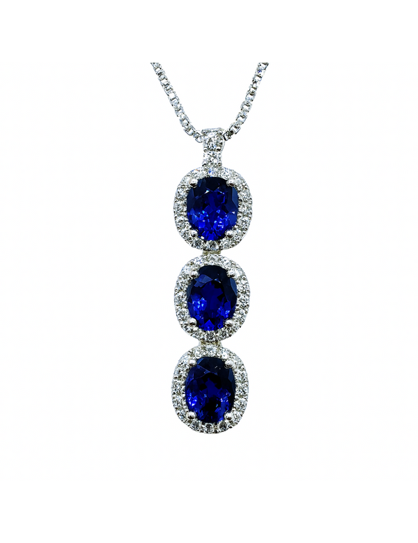 Collana Davite & Delucchi con Zaffiri e Diamanti - CLN0103451S