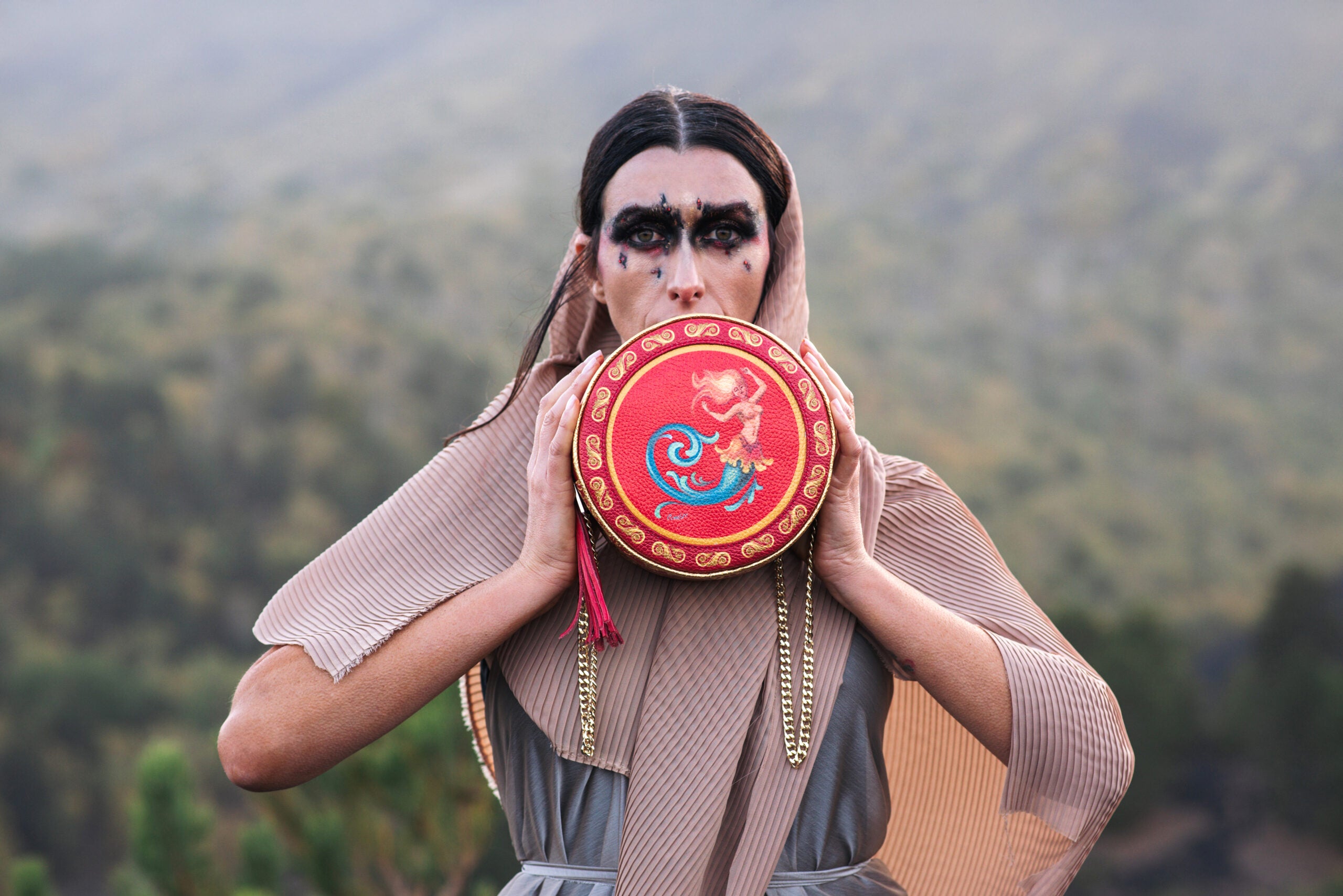 Round Bag Tamburì Ammia - Quattro Elementi - Fuoco