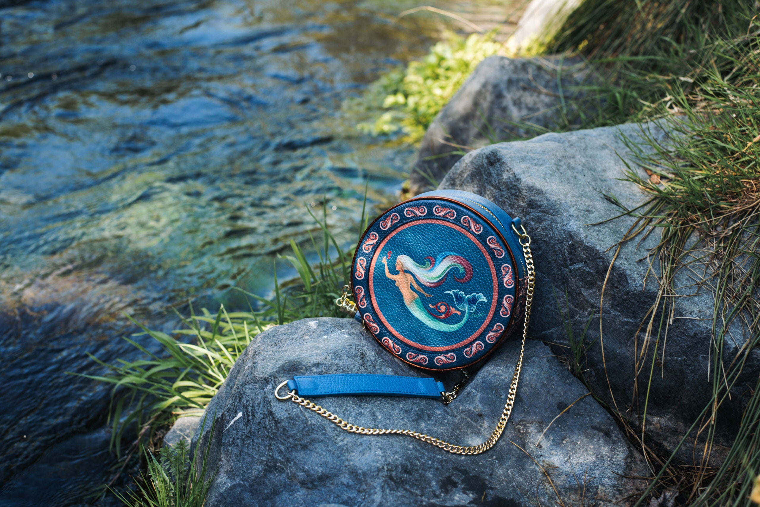 Round Bag Tamburì Ammia - Quattro Elementi - Acqua