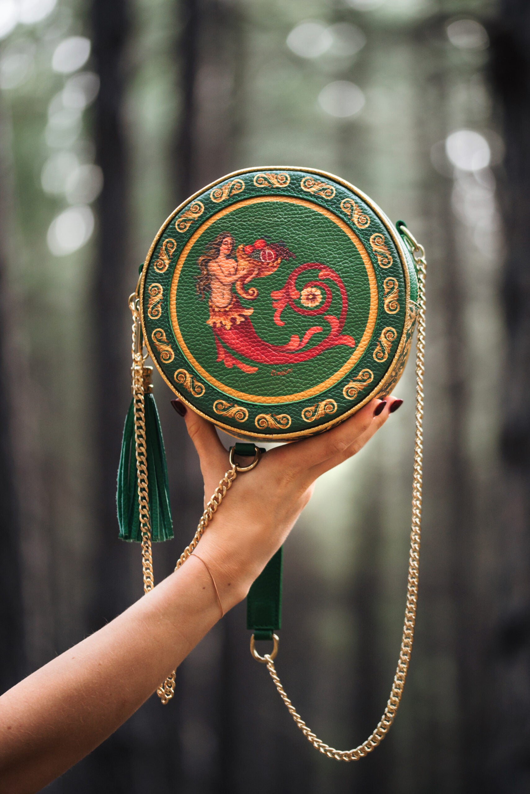 Round Bag Tamburì Ammia - Quattro Elementi - Terra