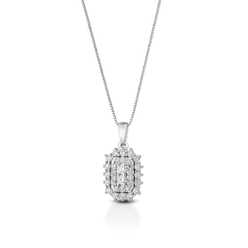 Collana Crusado con Diamanti - Ginevra - Ottagonale