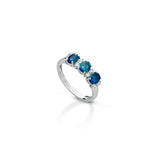 Anello Crusado con Zaffiri - Mondello - ANMONZ.2